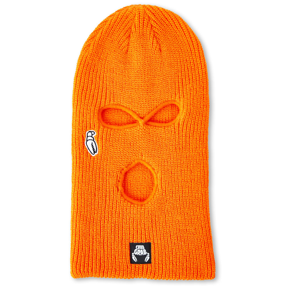 Crab Grab Goon Mask 2024 Orange Beanies SNOW Good Question